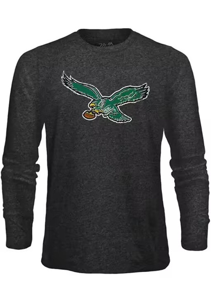 Men's Philadelphia Eagles Black Long Sleeve T-Shirt Men's Philadelphia Eagles Black Long Sleeve T-Shirt